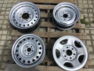 (4) Assorted Grey Steel Wheels.