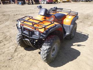 2000 Honda TRX350 ATV Fourtrax Es C/w Gas, Front Tire 25x8-12 At 50%, Rear Tire 25x12-10 At 50%, Showing 2,147.3 Hours. VIN 478TE246XYA000997 *NOTE: Starts But Doesn't Stay Running*