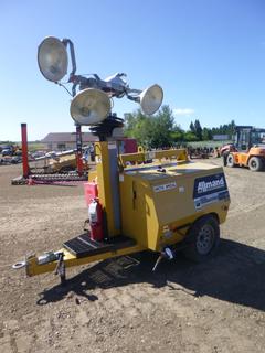 2012 Allmand Maxi-Lite V-Series Light Tower/Trailer, Showing 1,454 Hours, Hyd Raise and Lower Mast, GVWR 3000 LBS. VIN 5AEAH1514DH000397 (WR-1) (Fichtenberg/Higher Ground Acreage Dispersal)