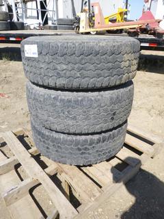 (3) Goodyear Wrangler LT 265/70R17 Tires w/ 8 Stud Rims, (WR-1)
