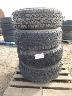 (4) Bridgestone Dueller LT 245/70R17 All Terrain Tires w/ 8 Stud Rims, (WR-1)