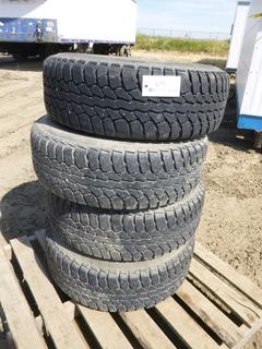 (4) Champiro Ice Pro 2 LT 265/70R17 Studded Winter Tires w/ 6 Stud Rims and Sensors, (WR-1)