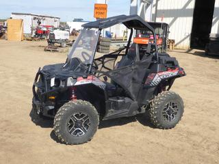 2015 Polaris Ace 4X4 Quad c/w 570 CC, Showing 636 KMS, Rear Hitch, Winch, Tires At 70%, SN 4XADAE572F7974247 *NOTE: Spare Key and Manual In Office* (Fichtenberg/Higher Ground Acreage Dispersal)