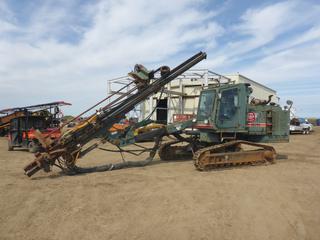 Svedala Hard Rock Drill (Blasting) Self Propelled, Model SD250C c/w Diesel, Cab, A/C, Heater, Joystick, Showing 7,528 Hours, Hammer Hours 2,402, DBG, 12" Tracks, Undercarriage, Sprocket, Idler, Rails and Pins At 70%, SN 1R55Z17 (Fichtenberg/Higher Ground Acreage Dispersal)