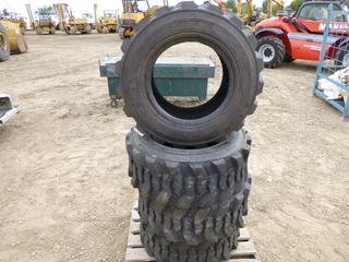 Unused Hosoon 12-16.5 N.H.S. Skid Steer Tires, Tubeless, SKS-1, (WR-1)(Fichtenberg/Higher Ground Acreage Dispersal)
 