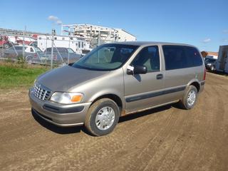 1999 Chevrolet Venture c/w 3.4L V6, A/T, A/C, Showing 414,861 KMS, 215/70R15 Tires At 60%, Rear Hitch, VIN 1GNDU06E7XD247826