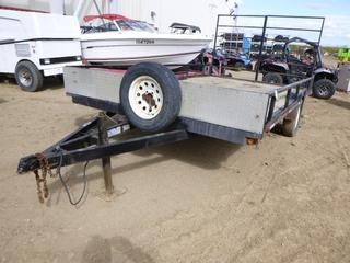 2014 Double A 14 ft Utility Trailer, S/A, (2) 5'x4' Ramps, ST205/75R15, Spare Tire, VIN 2DAMC314XET015925 (Fichtenberg/Higher Ground Acreage Dispersal)