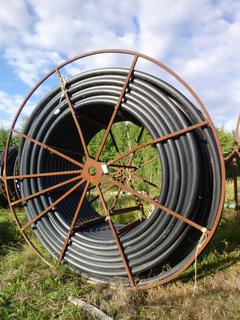 Global Pipe 3" SDR 13.5 Approx. 500M w/ Reel *NOTE: Located Offsite At Thomas Horizontal Drilling Yard In Barrhead,AB. Skid Steer Available To Assist With Load Out. Contact Richard For More Information 780-222-8309*