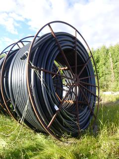 Global Pipe 3" SDR 13.5 Approx. 650M w/ Reel *NOTE: Located Offsite At Thomas Horizontal Drilling Yard In Barrhead,AB. Skid Steer Available To Assist With Load Out. Contact Richard For More Information 780-222-8309*