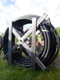 Global Pipe 4" SDR 11 Approx. 570M w/ Reel *NOTE: Located Offsite At Thomas Horizontal Drilling Yard In Barrhead,AB. Skid Steer Available To Assist With Load Out. Contact Richard For More Information 780-222-8309*