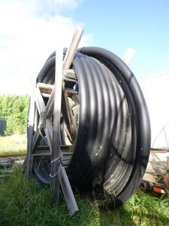 Global Pipe 4" SDR 11 Approx. 500M w/ Reel *NOTE: Located Offsite At Thomas Horizontal Drilling Yard In Barrhead,AB. Skid Steer Available To Assist With Load Out. Contact Richard For More Information 780-222-8309*