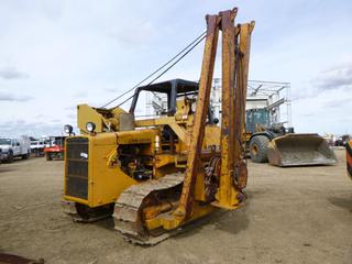 1978 John Deere 750 Pipelayer Side Boom c/w 6 Cyl Diesel, Showing 1,675 Hours, Orops, SBG 22", Tracks 70%, Undercarriage 60%, 21' Folding Boom, Counter Weight, SN 238232