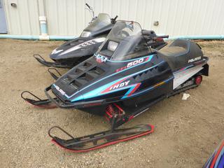 Polaris Indy 500 EFI Snowmobile c/w 6,046 Miles, 2 Cyl, Short Track, SN 2054643 *NOTE: Running Condition Unknown*