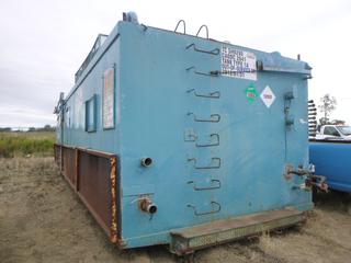 Oil Field Mud Tank w/ Hydraulic Lines and Steam Lines, C/w Fold Down Steps, Eyewash Station,  Tank Type 1A