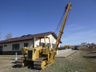 1990 CAT D4C LGP Pipelayer, Showing 7,019 Hours, Midwestern Hydraulics Modification Model M20C, SN 12943645, Hyd CWT 16' Folding Boom, 25" Pad Size