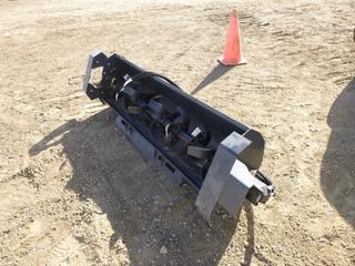 Wolverine Skid Steer Rotary Tiller, 6" Wide, UNUSED (Fichtenberg/Higher Ground Acreage Dispersal)