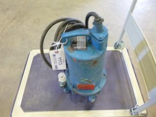 Barnes Sump Pump, Model PGPP2022, 2HP, 230V *Note No Plug End* *Running Condition Unknown (E5-1,2)
