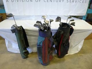 (1) Set Ladies Golf Clubs, (1) Partial JR Set, (1) Partial Set (E4-3-2)