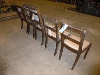 Qty of 5 Chairs and 1 Mirror (E2-22)