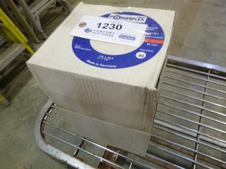 (1) Box  of Powerflex Flap Discs, 7" x 7/8", 80 Grit (E4-21)
