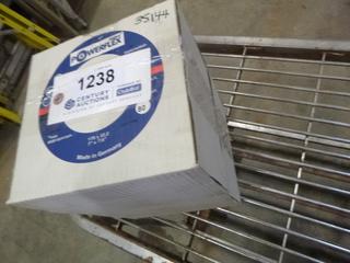 (1) Box  of Powerflex Flap Discs, 7" x 7/8", 80 Grit (E4-21)