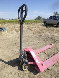 Hand Hydraulic Pallet Truck, Model TH15436, Capacity 4410 LBS, 4' x 28"