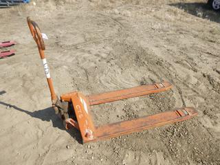 Hydraulic Hand Pallet Truck, Capacity Unknown, 4' x 28", (WR-3)