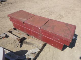 Truck Storage Box, 63" x 20 1/2" x 16" *Note Damaged*, (WR-3)