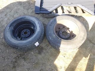 (1) Firestone Transforce HT 245/70R17, C/w 8 Bolt Rim, (1) 6 Bolt Rim w/ Tire, (WR-3)