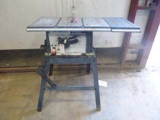 Mastercraft 10" Table Sawm Model 55-6885-8, S/N 012787 *NOTE No Blade* *Working Condition Unknown*