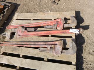 (3) Ridgid 60" Heavy Duty  Pipe Wrench (North Fence), (WR-5)