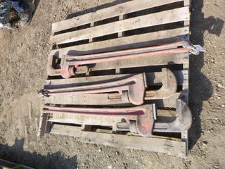 (3) Ridgid 60" Pipe Wrench (North Fence)