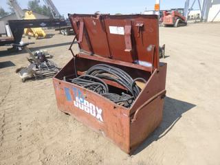 Job Box, Model 680990R, 60" x 30" x 34", C/w Overhead Crane Module, Qty of Welding Cables, Grounding Cables (Fichtenberg/Higher Ground Acreage Dispersal), (WR-3)