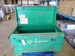 GreenLee Industrial Metal Box, 20" x 42" x 20", Hermin Nelson Hose Attachment, Various Rachet Straps, (3) Jack Stands, (WR-4)