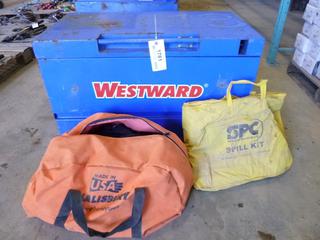 Westward Industrial Metal Box, 18" x 34" x 18", C/w (6) First Aid Kits, (1) Spill Kit, (1) Bag of PPE, (WR-4)