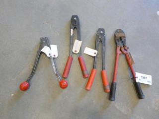 3/4 Banding Clamp, (2) 3/8 Banding Clamps, & Bolt Cutter, (C-2)