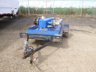 Water Flow System w/ Multiple Connectors, 8' Long w/ Pressure Gauge on a 5'x8' Deck Trailer (North Fence)