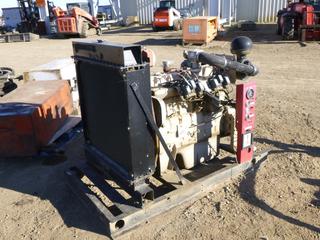 8.3L Natural Gas Cummins Lift Pump Engine on Skid, S/N 46442355 * Running Condition Unknown* (North Fence)