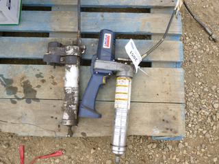 (1) Lincoln Grease Gun, (1) Makita Grease Gun