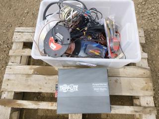 Box of Stereo Wire/Cable, 3000 Watt Inverter, Trip-Lite