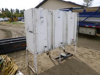 3 Tank Oil System on Stand (Engine Oil, Gear Oil, Hydraulic Oil) 6'3" x 2' x 6'