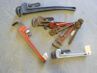 Qty of Pipe Wrenches, Assorted Sizes (C-2)