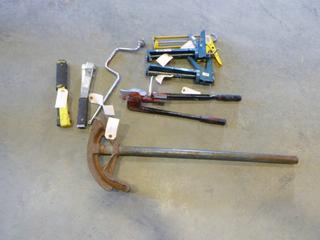 3/4 Conduit Bender, 1/2 Tube Bender, (3) Caulking Guns, 1/2" Speed Wrench, (2) Staple Hammers (C-2)