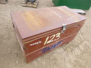 Metal Storage Box w/ Side Handles, 4'x2'x29" (WR-5)