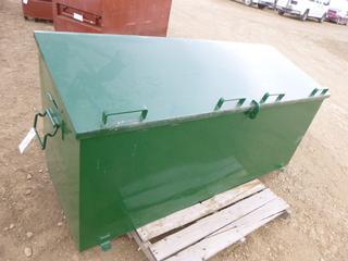 Metal Storage Container, 73 1/2"x 27 1/2"x 28" (North Fence)