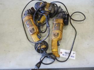 (2) Dewalt 5" Corded Angle Grinder c/w 120V, 50-60 Hz, (1) Dewalt Corded 1/2" Impact Drill (C2) (Fichtenberg/Higher Ground Acreage Dispersal)