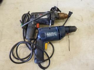 (1) Skil 1/2" High Torque Drill, Model 6550, (1) Mastercraft 3/8" Drill (C2) (Fichtenberg/Higher Ground Acreage Dispersal)