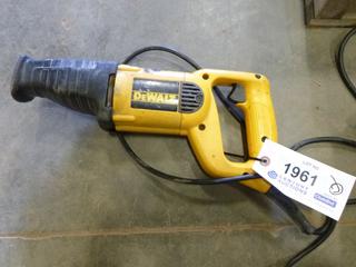 Dewalt 1 1/8" Reciprocating Saw, SN 1218352 *NOTE: Has No Blade* (C2)