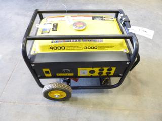 Champion 196 CC Generator, Model 46551 c/w 4000 Starting Watts, 3000 Maximum Rated Watts (W3-2-2)