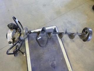 Jiffy 8" Ice Auger, Model 30 c/w Tecumseh 3.0 HP, SN 0153034 (E1)